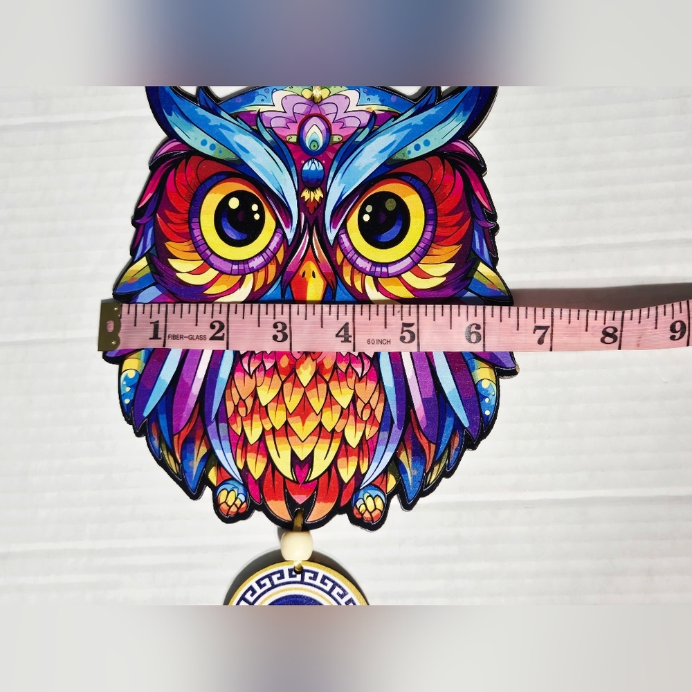 Modern Artvibes Designer Owl Wooden Wall‎ Hanging - Picture 3 of 7